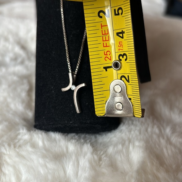 Sterling silver 925 cross with diamond - Picture 4 of 4